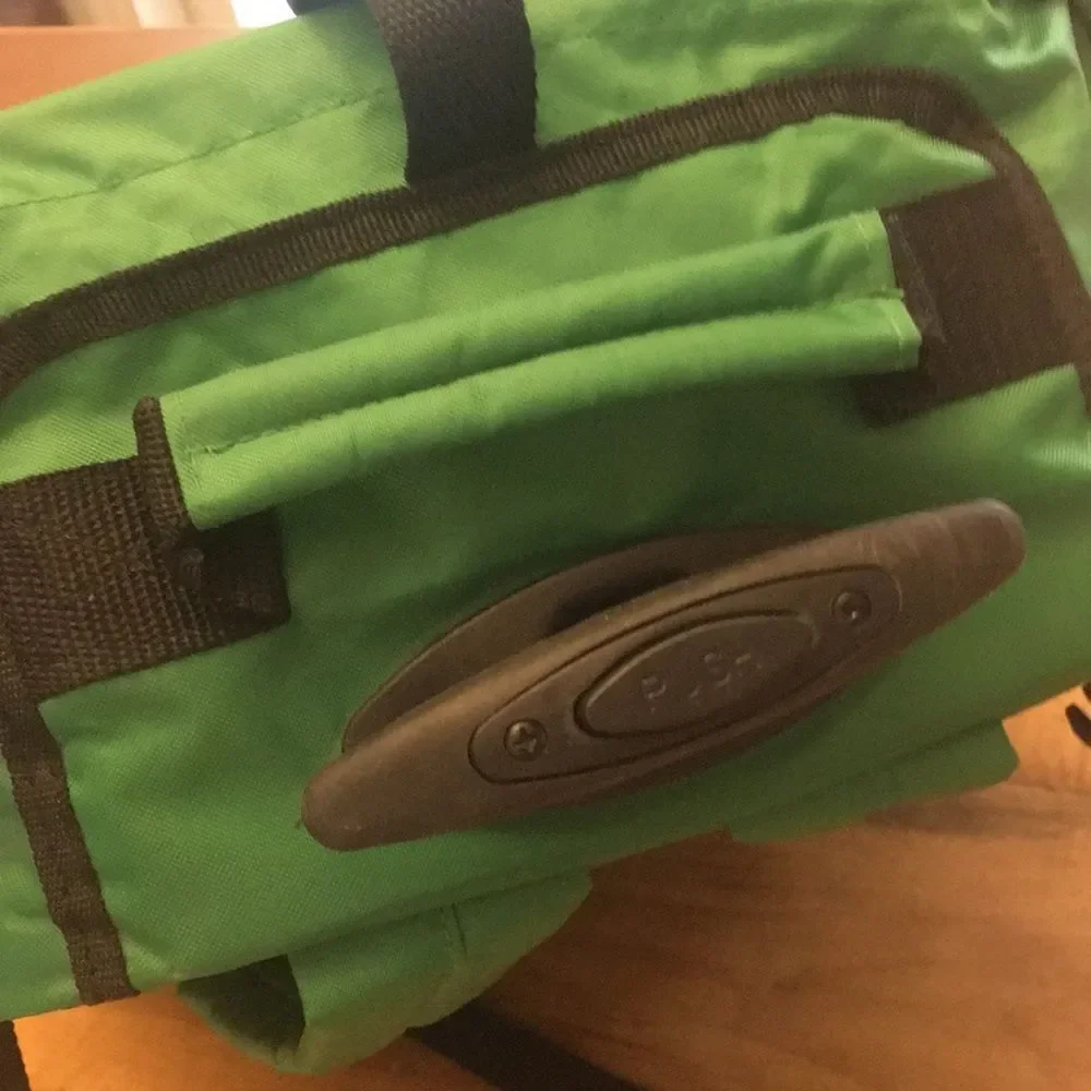 Jameson Green Travel Backpack with wheels and a retractable handle